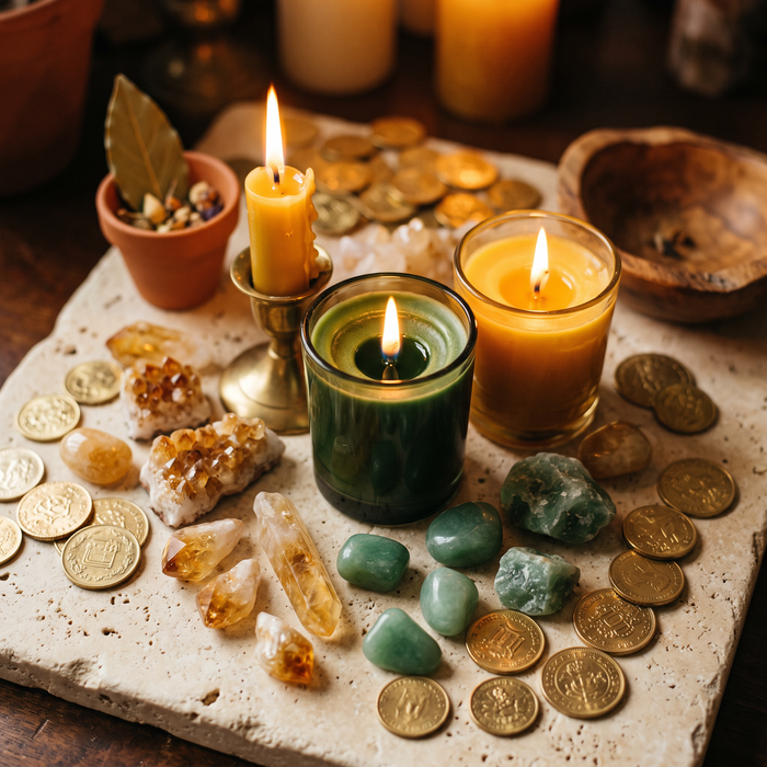 Bougies abondance et chance