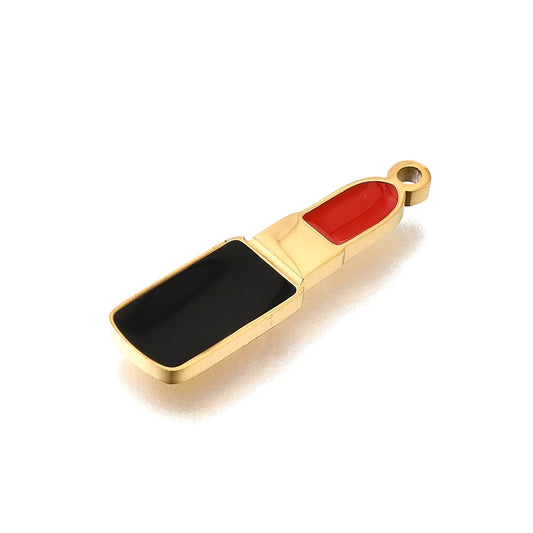 Charm émaillé - Rouge à lèvre