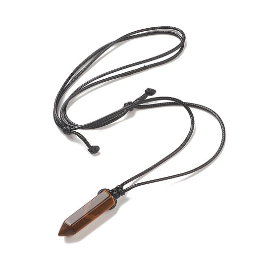 Collier Oeil de tigre pointe