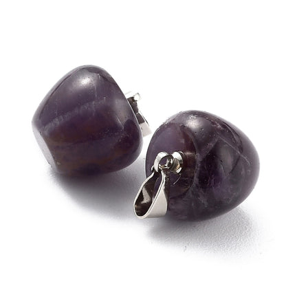 Pendentif  améthyste forme pomme