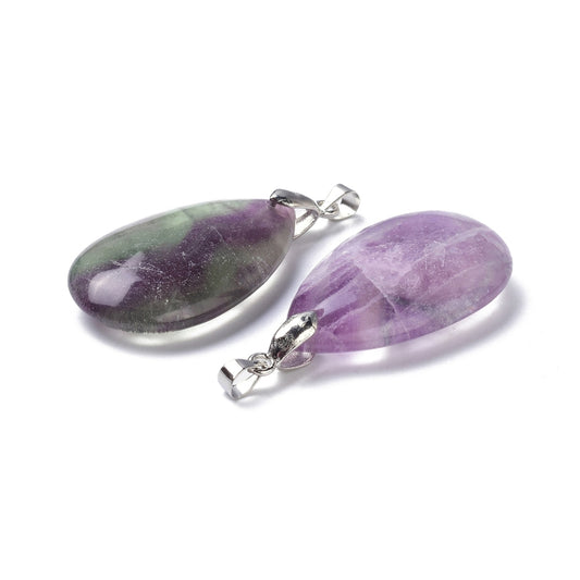 Pendentif fluorite forme larme