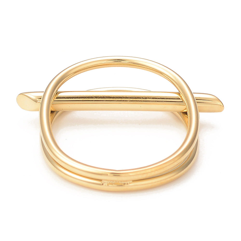 Bague tige en relief