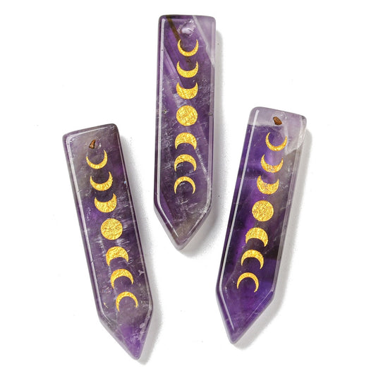 Pendentif - Moon- Améthyste