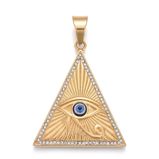 Pendentif - oeil d'horus triangle - protection