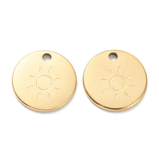 Charm petite médaille soleil
