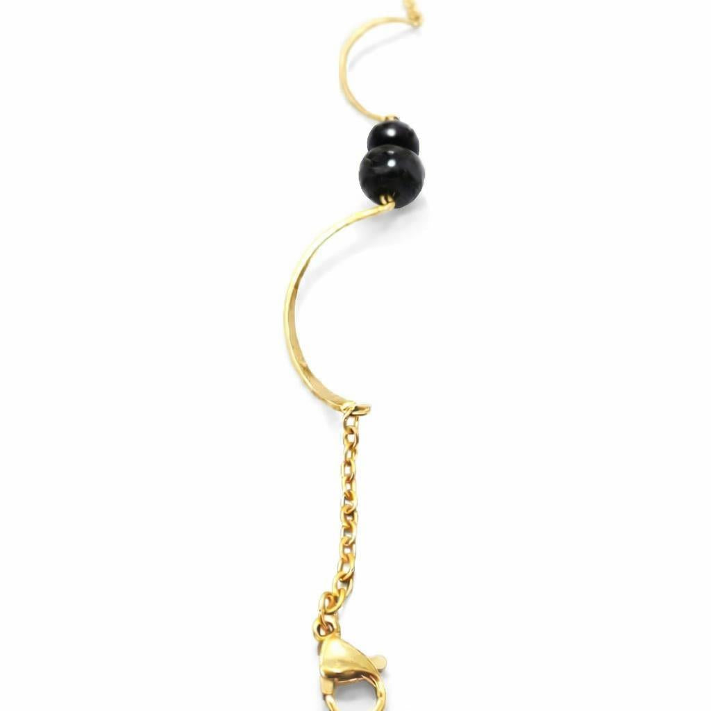 Bracelet - Piton de la fournaise - obsidienne | Torsade