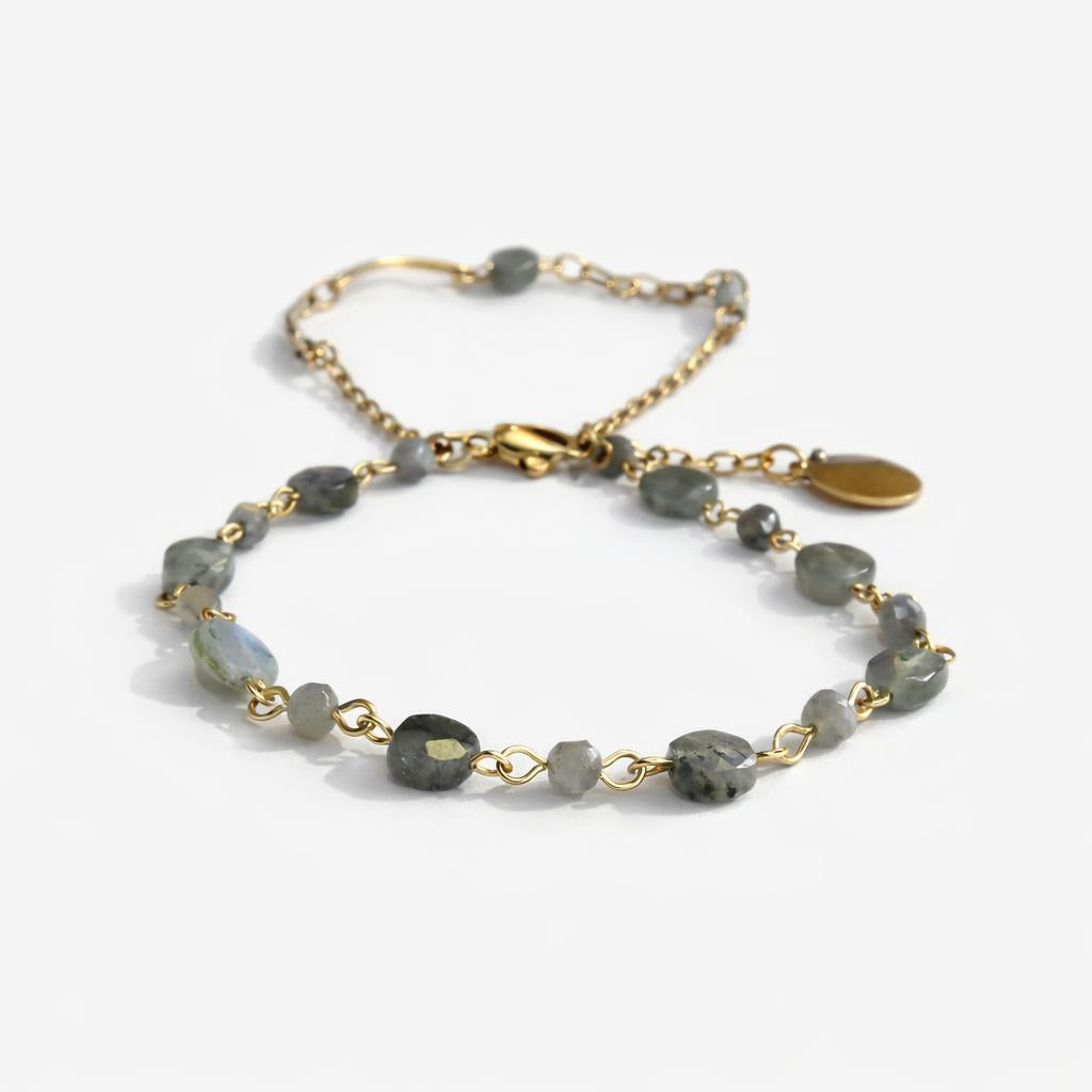 Bracelet duo - Trou de fer - Labradorite