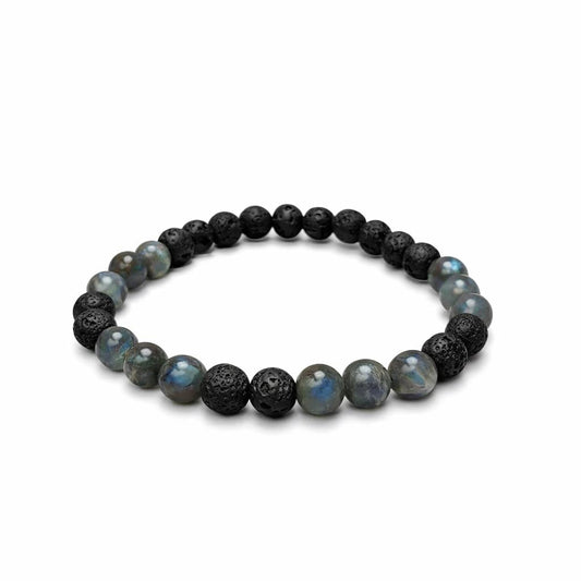 Bracelet - Trou de fer - Labradorite | Lave