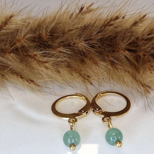 Boucles d'oreille Lay – pierre au choix