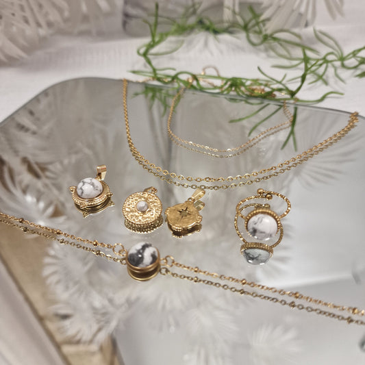 Parure stella - Howlite - Sérénité