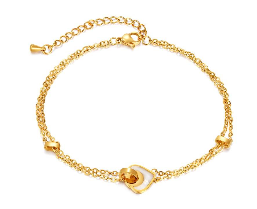 Bhavna bracelet de cheville en acier inoxydable