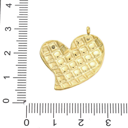 Charm émaillé - Cœur Damier