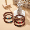 Bracelet Rudraksha bouddha et perle indonésienne 8mm