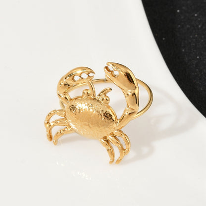 Bague crabe acier inoxydable