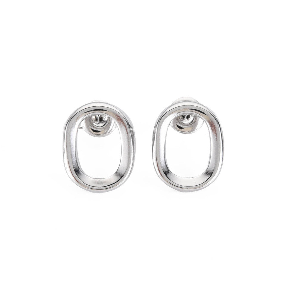 Clou d'oreille ovale 15x12mm, pin: 0.7 mm