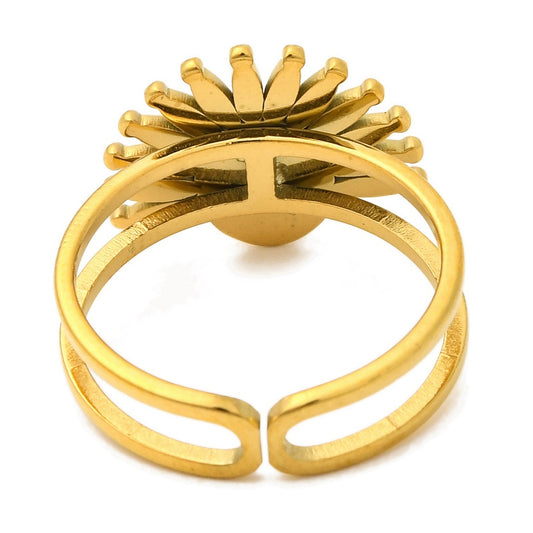 Bague forme couronne Oeil de tigre