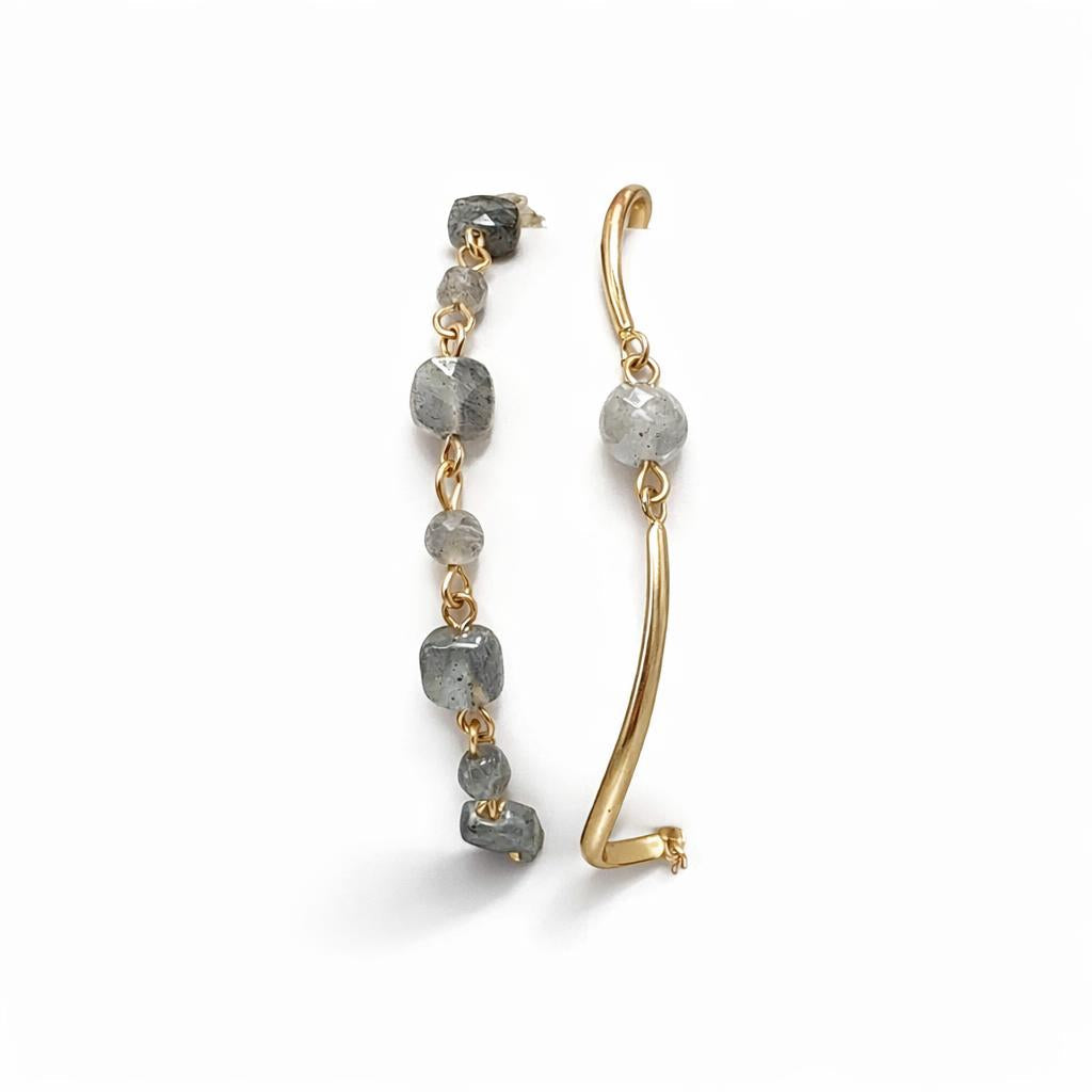 Bracelet duo - Trou de fer - Labradorite