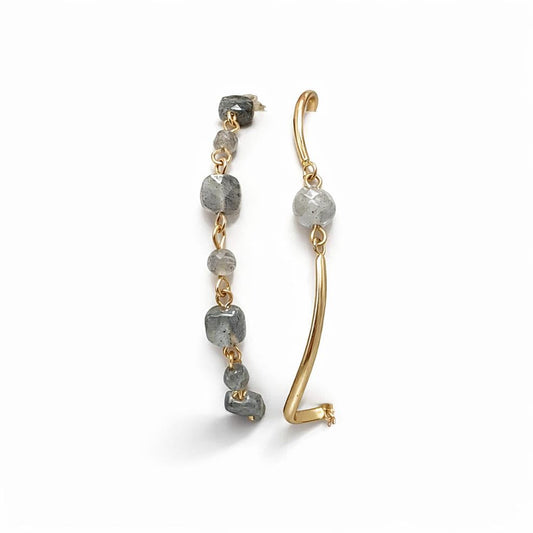 Bracelet duo - Trou de fer - Labradorite