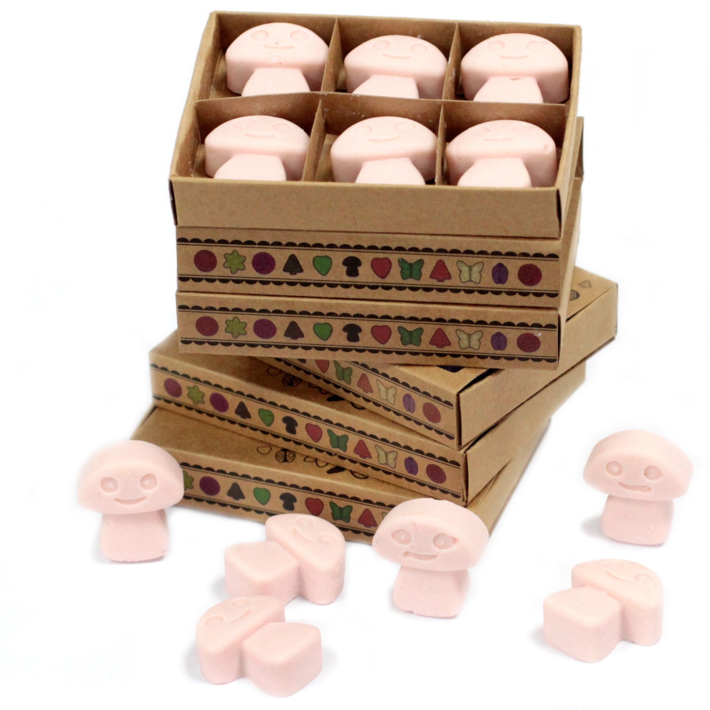 Boîte de 6 Fondants en Cire Soja - Bois de Santal Foncé
