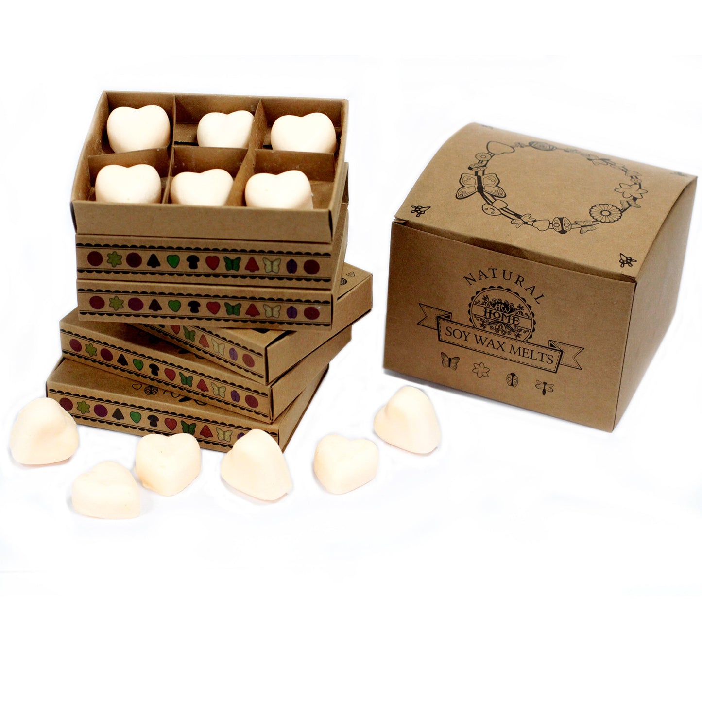 Boîte de 6 Fondants en Cire Soja - Cannelle et Orange
