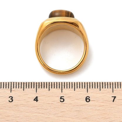 Bague chevalière homme oeil de tigre