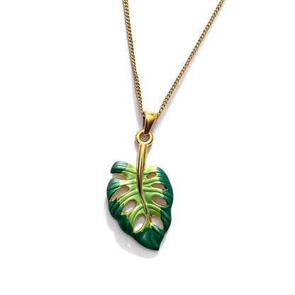 Collier - monstera coloré