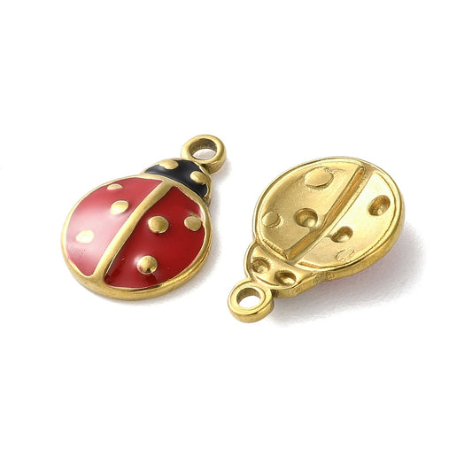 Charm émaillé - Coccinnelle