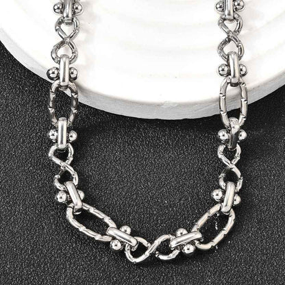 Collier acier inoxydable maille articulé