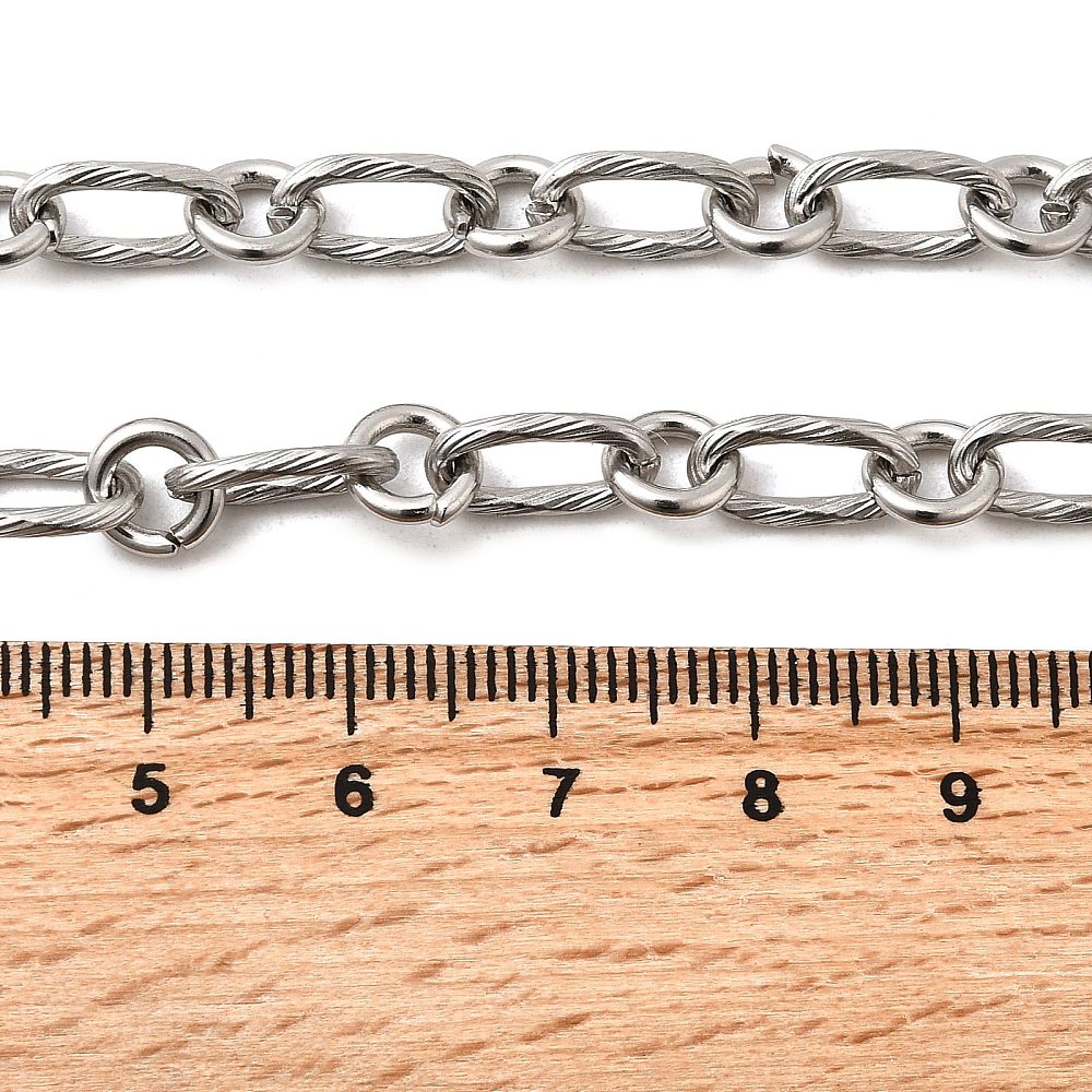 Collier acier inoxydable maille ovale argenté