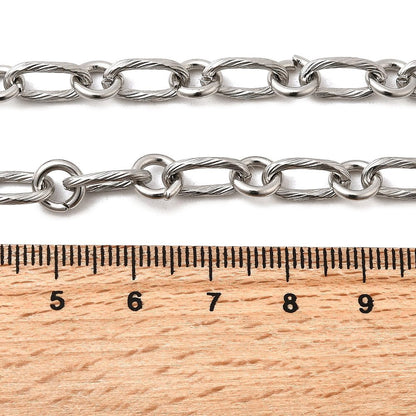 Collier acier inoxydable maille ovale argenté