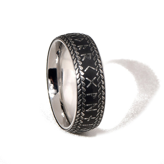 Bague anneau rune viking