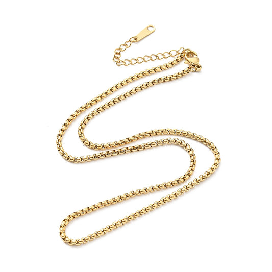 Collier acier inoxydable maille rolo