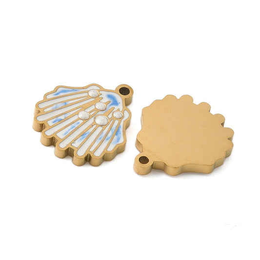 Charm coquillage - Bleu