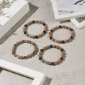Bracelet Rudraksha bouddha et perle de 6mm