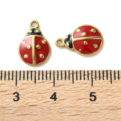 Charm émaillé - Coccinnelle