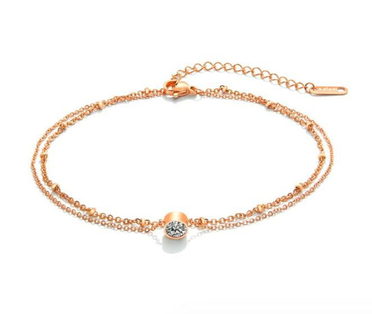 Fatima bracelet de cheville en acier inoxydable