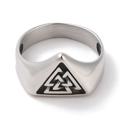 Bague chevalière noeud de la trinité