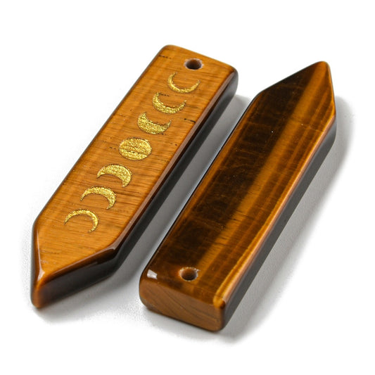 Pendentif - Moon- Œil de tigre