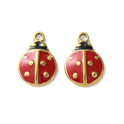 Charm émaillé - Coccinnelle