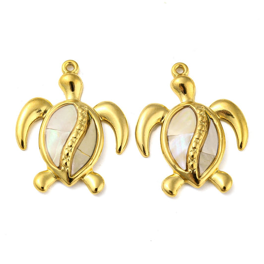 Pendentif nacré tortue