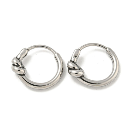 Boucle d'oreille mixte nœud vendu à l'unité