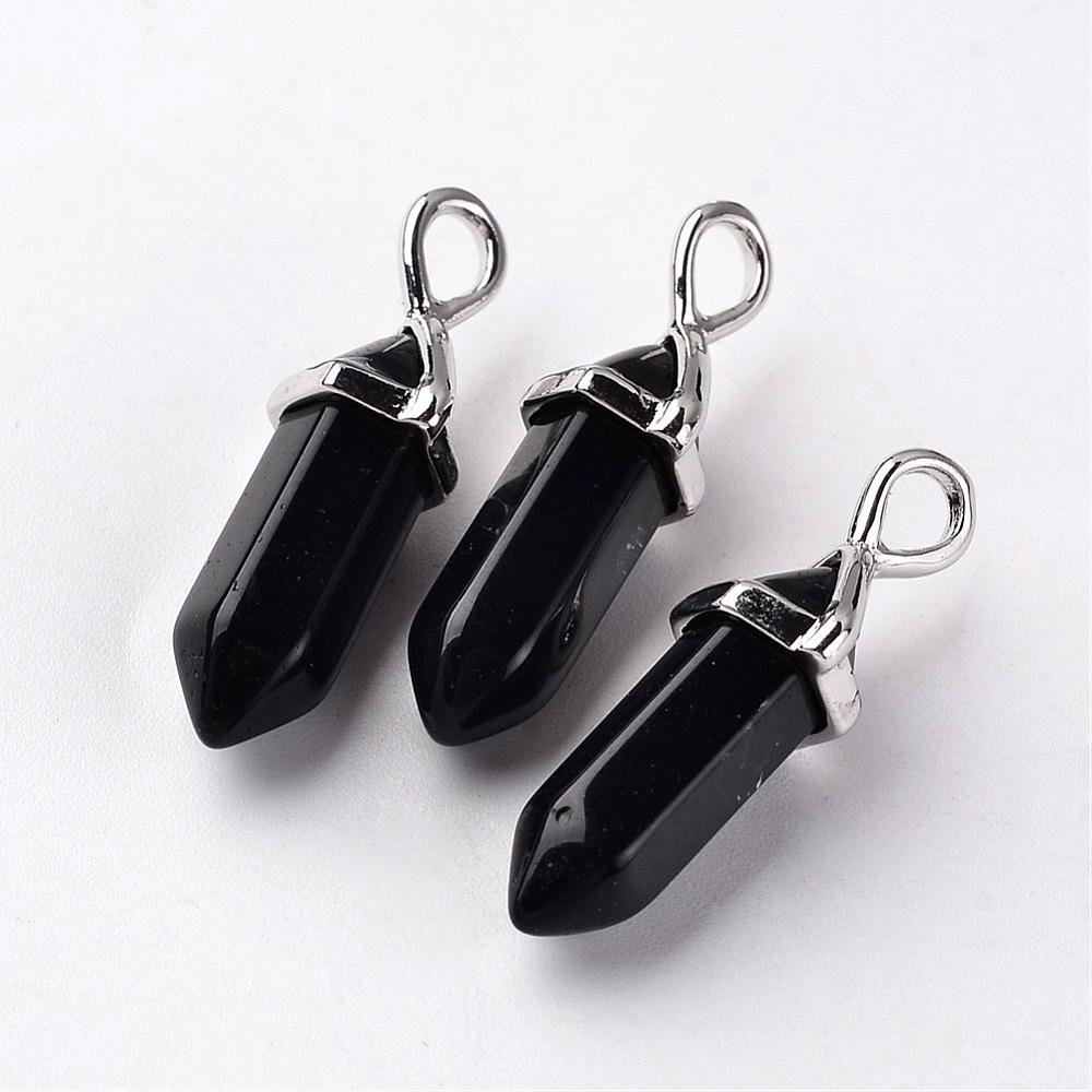 Balle pendentif obsidienne naturelles