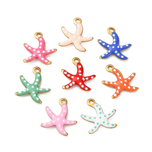 Charm étoile de mer - coloré