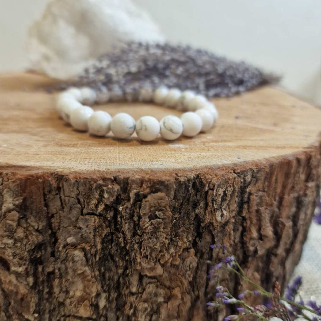 Bracelet Howlite - Sérénité - Camille