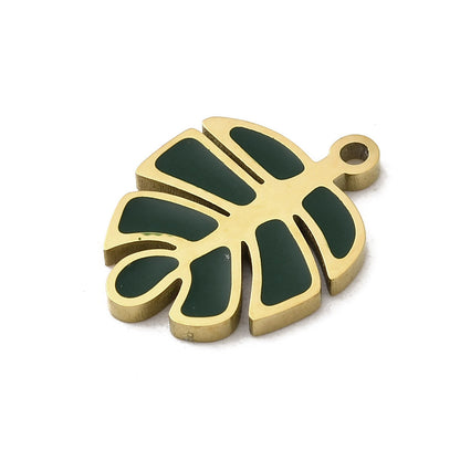 Charm monstera email noir