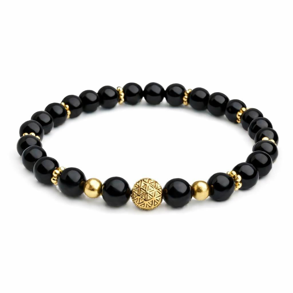 Bracelet – Piton de la fournaise – obsidienne – Trésor Péï