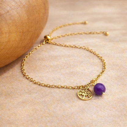 Bracelet breloque - Cilaos - Améthyste