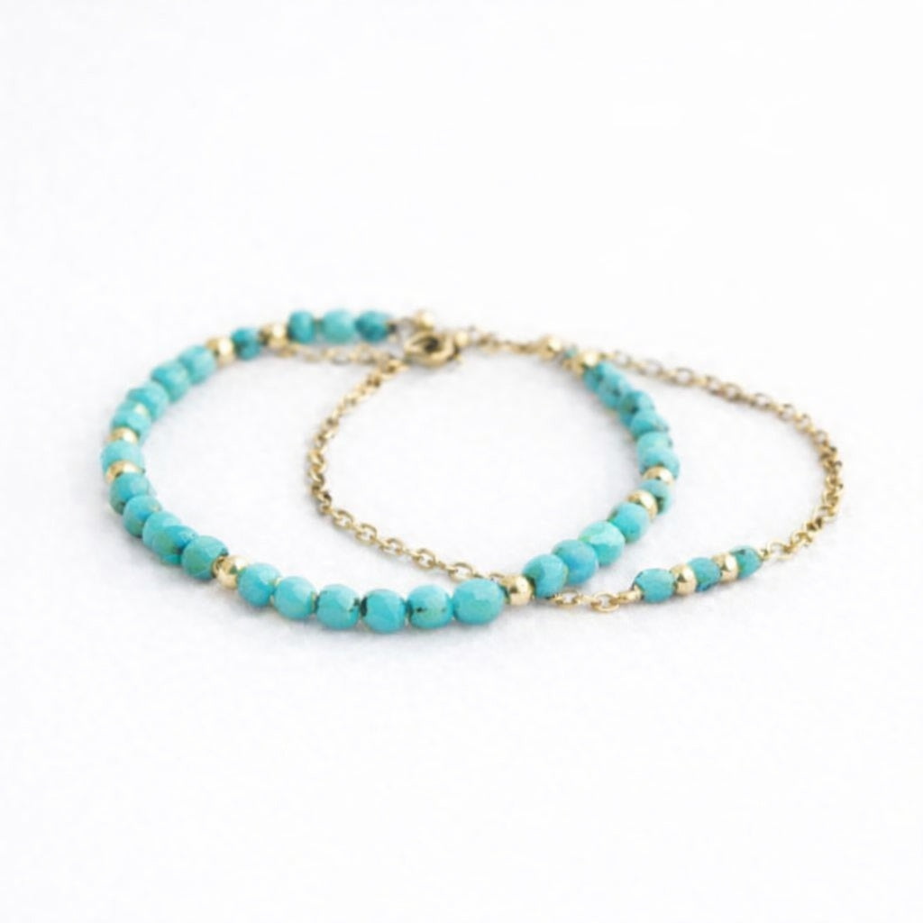Bracelet duo - Boucan Canot - Turquoise