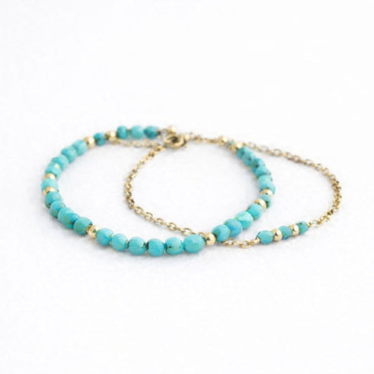 Bracelet duo - Boucan Canot - Turquoise
