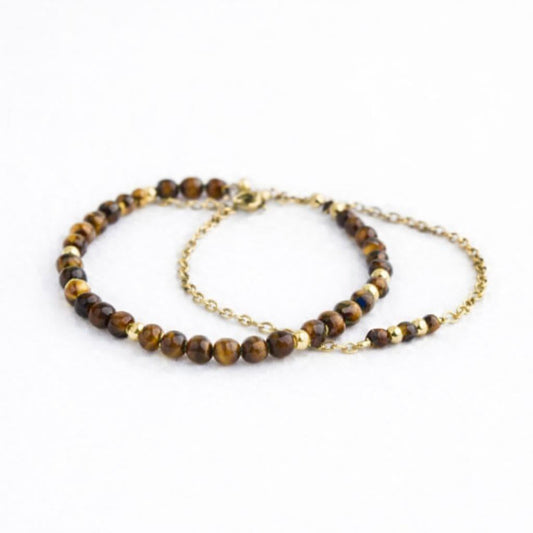 Bracelet duo - Cap méchant - Œil de tigre